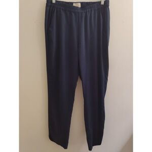 Marine Layer Allison Pant Womens Small Navy Lightweight Ankle Length Dolphin Hem